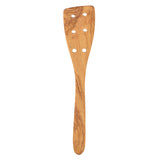 Harold Import Company HIC Spoons & Utensils Pierced Spatula 12", Italian Olive Wood