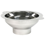 RSVP Culinary Accessories Funnels Wide Mouth Canning Funnel 5 1/8" top opening tapers to 2 3/4" neck, Stainless Steel