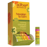 Alba Botanica Hawaiian Coconut Cream Lip Balms 0.15 oz.