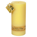 Aloha Bay Eco Palm Wax Candles Cream 2 1/4" x 5" Unscented Pillars