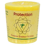 Aloha Bay Palm Wax Candles Protection, Yellow Chakra Votive Candles 12 pack