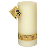 Aloha Bay Eco Palm Wax Candles White 2 1/4" x 5" Unscented Pillars