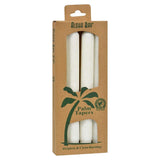 Aloha Bay Palm Wax Candles White Unscented 9" Tapers 4 pack