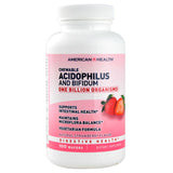 American Health Probiotics Chewable Acidophilus with Bifidus, Strawberry 100 wafers