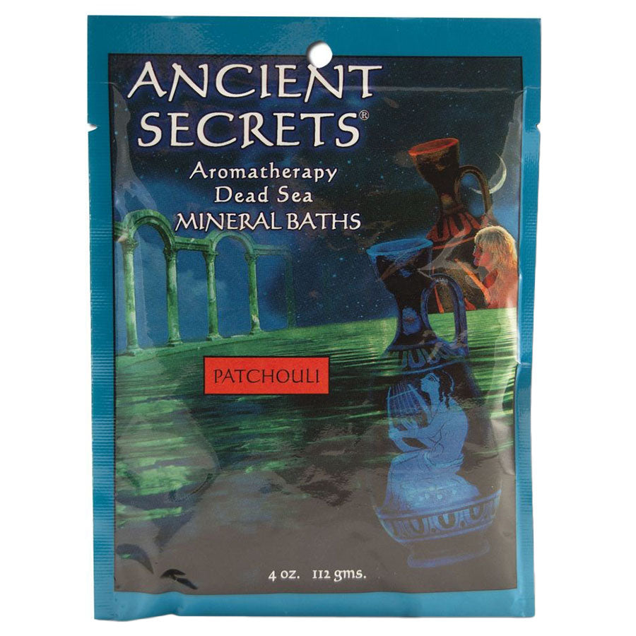 Ancient Secrets Patchouli Aromatherapy Dead Sea Mineral Bath 4 oz. packet