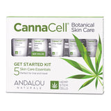 Andalou Naturals CannaCell 5-Piece Get Started Botanical Skin Care Kit Skin Care