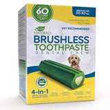 ARK Naturals Breath-Less Dental Products Value Pack, Medium Dogs (20-40 lbs.) 60 count Chewable Brushless-Toothpaste