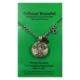 Aromatherapy Accessories Diffuser Bracelets Tree Life 7.5" Chain