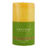 Aroma Naturals Naturally Blended Candles Relaxing (Tangerine) 2 3/4" x 5" Pillars 70 hours burn time