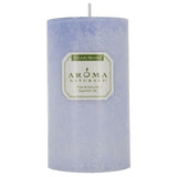 Aroma Naturals Naturally Blended Candles Tranquility (Periwinkle) 2 3/4" x 5" Pillars 70 hours burn time