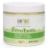 Aura Cacia Invigorating Ginger & Mint, Aromatherapy Foam Bath, 14 oz jar
