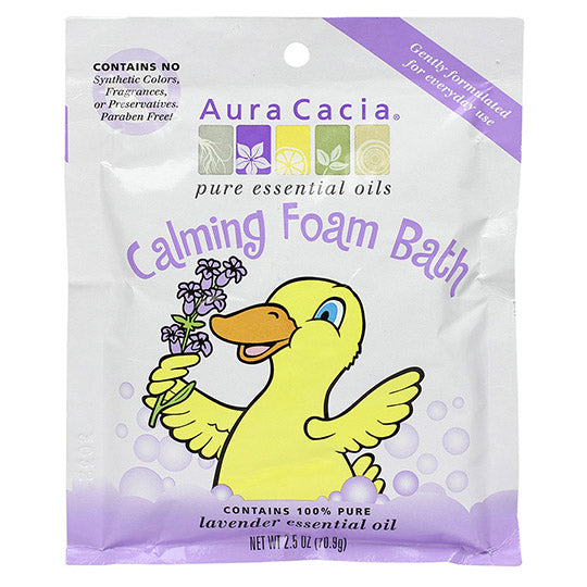 Aura Cacia Calming, Aromatherapy Foam Bath for Kids, 2.5 oz. packet