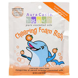 Aura Cacia Cheering, Aromatherapy Foam Bath for Kids, 2.5 oz. packet