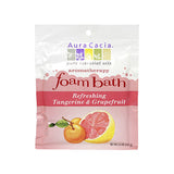 Aura Cacia Refreshing Tangerine & Grapefruit, Aromatherapy Foam Bath, 2.5 oz packet