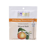 Aura Cacia Relaxing Sweet Orange, Aromatherapy Mineral Bath, 2.5 oz. packet
