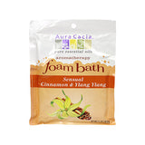 Aura Cacia Sensual Cinnamon & Ylang Ylang, Aromatherapy Foam Bath, 2.5 oz packet