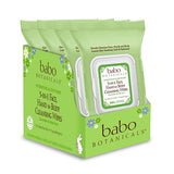 Babo Botanicals Skin Care 3-in-1 Hydrating Face, Hands & Body Cleansing Wipes, Cucumber & Aloe Vera 30 count Sensitive
