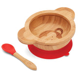 Accessories Culinary Bamboo Fibre Suction Bowl & Spoon, Monkey Serving Tools