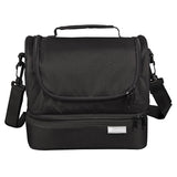 Bentology Insulated Dual Compartment Bags Black 7 1/2
