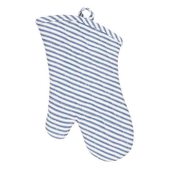 Bring it Oven Mitts Metro Stripe 13", Blue