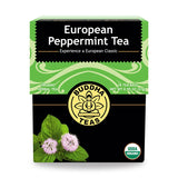 Buddha Teas Organic Herbal Tea European Peppermint 18 tea bags