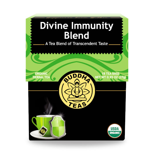 Buddha Teas Organic Premium Tea Blends Divine Immunity 18 tea bags