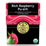 Buddha Teas Organic Specialty Tea Rich Raspberry Pu-erh 18 tea bags unless noted