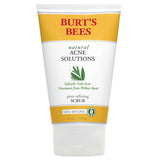 Burt's Bees Facial Care Pore Refining Scrub 4 oz. Natural Acne Solutions