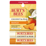 Burt's Bees Lip Care 2-Pack Coconut & Pear & Mango Butter Lip Balms 0.15 oz. blister box