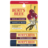 Burt's Bees Lip Care 2-Pack Vanilla Bean & Wild Cherry Lip Balms 0.15 oz. blister box