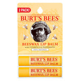 Burt's Bees Lip Care 2-Pack Beeswax Lip Balms 0.15 oz. tube