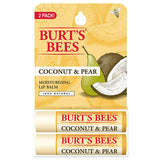 Burt's Bees Lip Care 2-Pack Coconut & Pear Lip Balms 0.15 oz. blister box