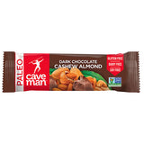 Caveman Foods Nutrition Bars Dark Chocolate Cashew Almond 12 (1.4 oz.) bars per box