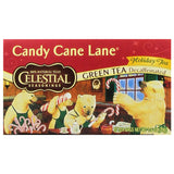 Celestial Seasonings Holiday Teas Candy Cane Lane Decaffeinated Green 20 tea bags