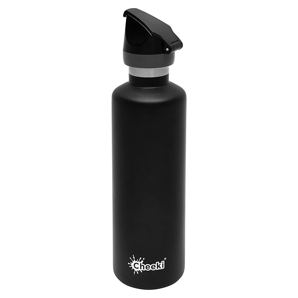 Cheeki Active Bottles, Insulated Stainless Steel Black 20 oz.