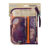 ChicoBag Travel Zip Travel Zip, Flourish (Purple/Orange), 3 count