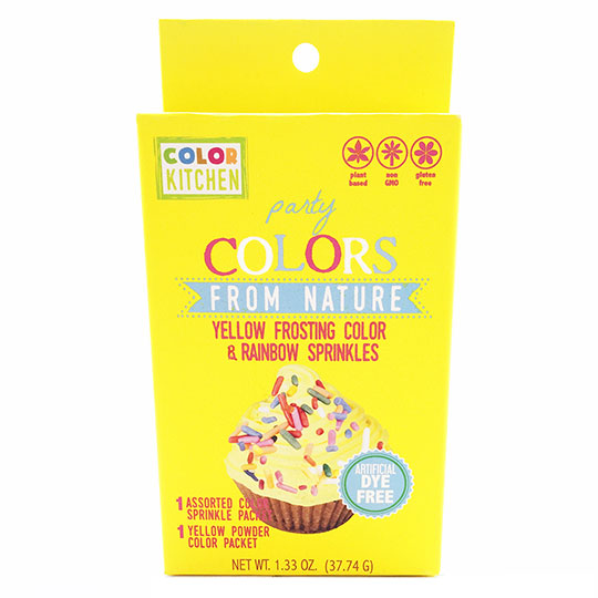 Color Kitchen Food Coloring + Natural Sprinkle Kits Yellow