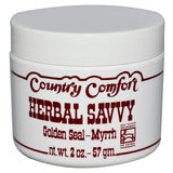 Country Comfort Herbal Savvy Salves Myrrh-Goldenseal 1 oz.