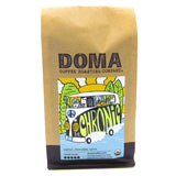 DOMA Coffee Roasting Company Fair Trade Coffee The Chronic Blend (Walnut, Chocolate, Spice) Organic Whole Bean 12 oz.