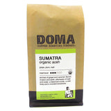 DOMA Coffee Roasting Company Fair Trade Coffee Sumatra (Grape, Plum, Malt) Organic Whole Bean 12 oz.