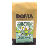 DOMA Coffee Roasting Company Fair Trade Coffee The Chronic Super Dank Blend (Dried Fruit, Dark Chocolate, Clove) Organic Whole Bean 12 oz.