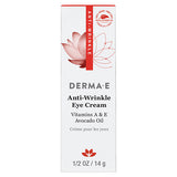 Derma E Skin Care Anti-Wrinkle Vitamin A Eye Crème 0.5 oz. Facial Moisturizers