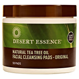 Desert Essence Facial Care Natural Cleansing Pads with Tea Tree 50 count