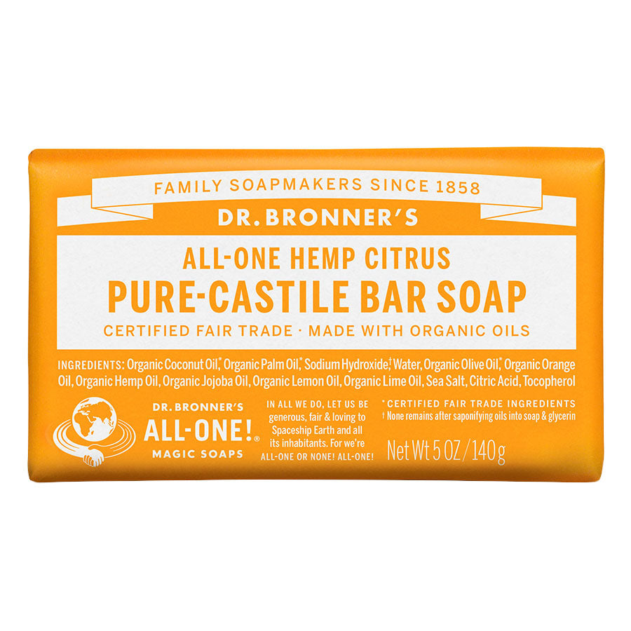 Dr. Bronner's Magic Soaps Citrus Orange Bar Soaps 5 oz.