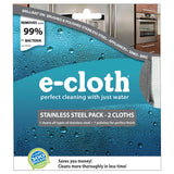 E-Cloth 2 Cloth Packs Stainless Steel Pack
