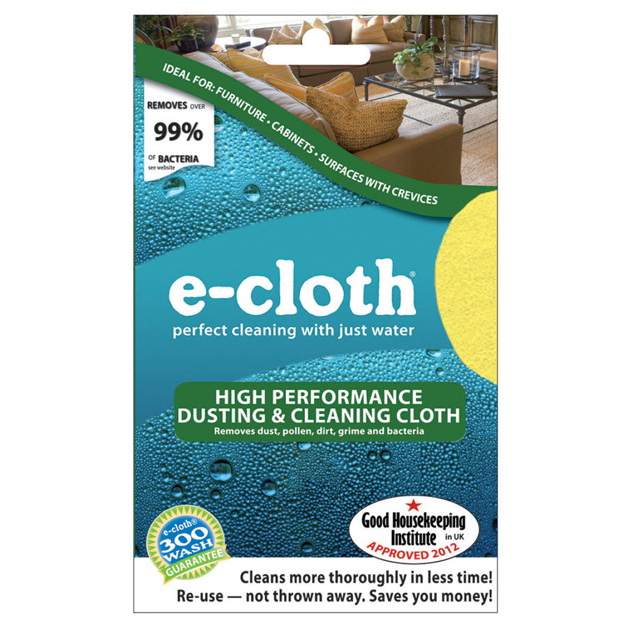 E-Cloth Single Cloth Packs High Performance Dusting & Cleaning Cloth 12 1/2" x 12 1/2"