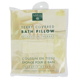 Earth Therapeutics Life + Style Terry Covered Bath Pillow, Natural Spa