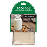 ECOBAGS Cotton Bags Nut Milk Straining Bag with drawstring 10"x 12", Organic Cotton