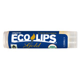 Eco Lips Lip Balms Gold, Unflavored Premium 0.15 oz. tubes