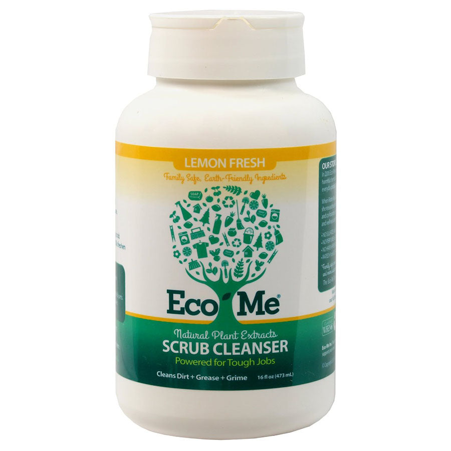 Eco-Me Household Cleaners Scrub Cleanser, Lemon Fresh 16 oz.